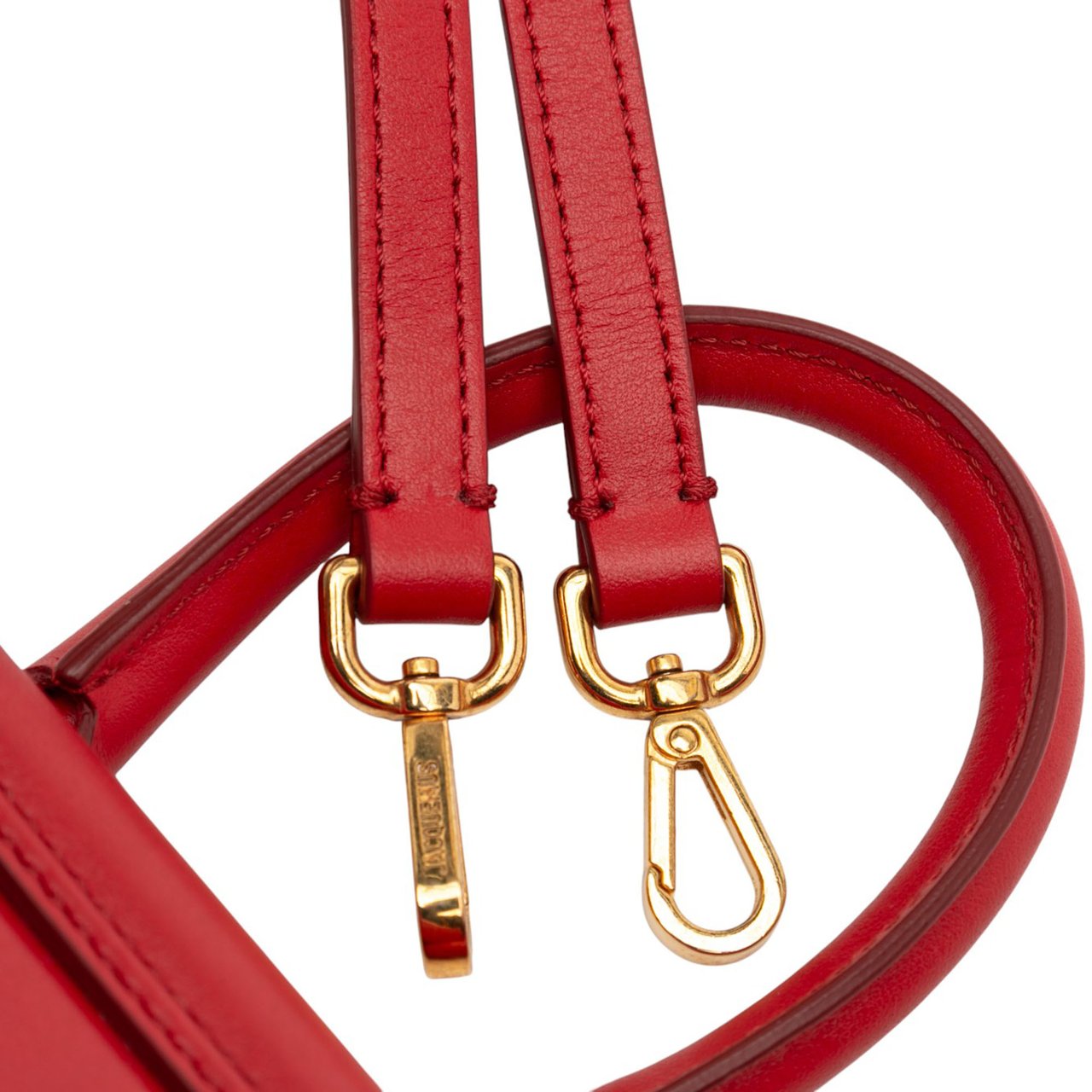 Jacquemus Mini Leather Le Chiquito Rood