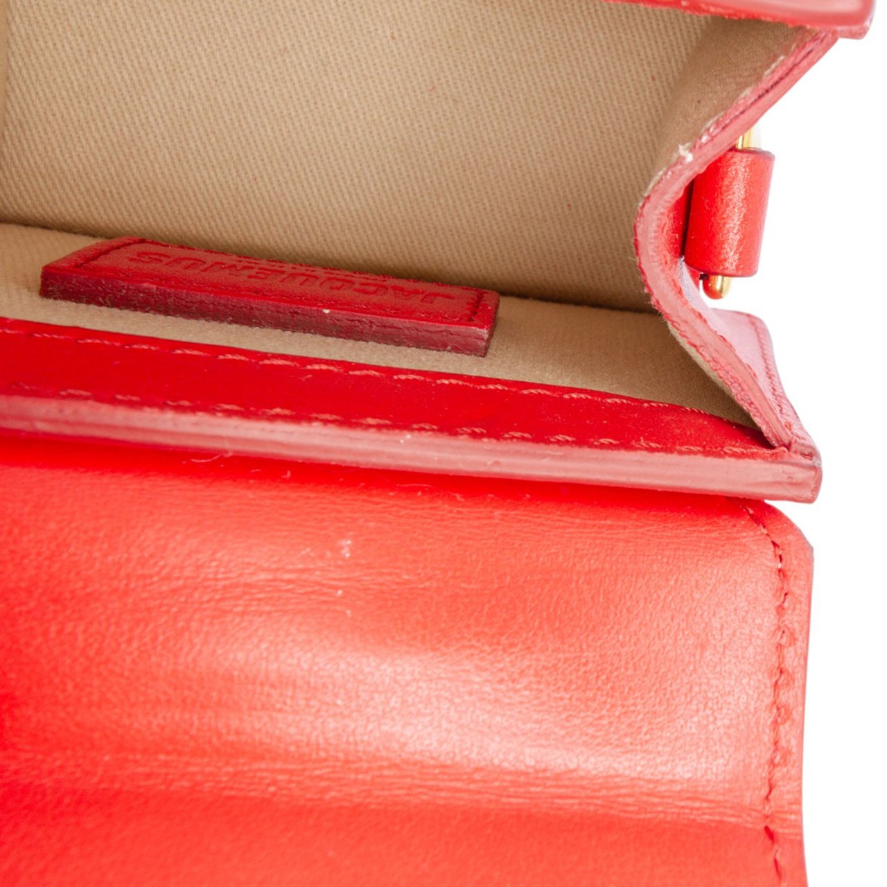 Jacquemus Mini Leather Le Chiquito Rood