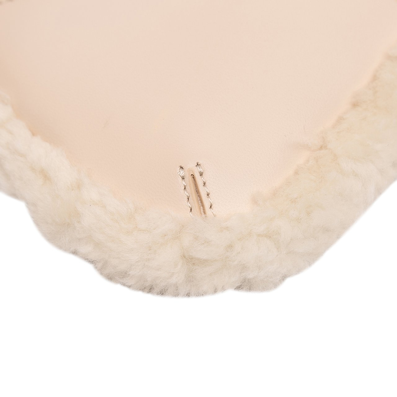 Jacquemus Leather Shearling Trimmed Le Bisou Doux Shoulder Bag Bruin