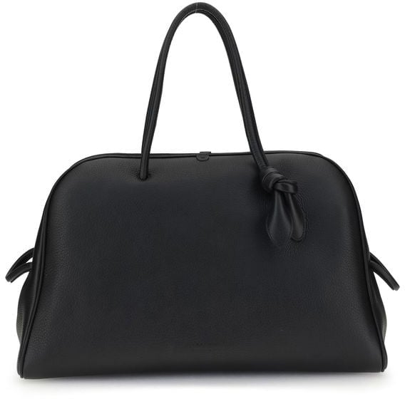 Jacquemus Jacquemus Black Calf Leather Bos Taurus Handbag Zwart