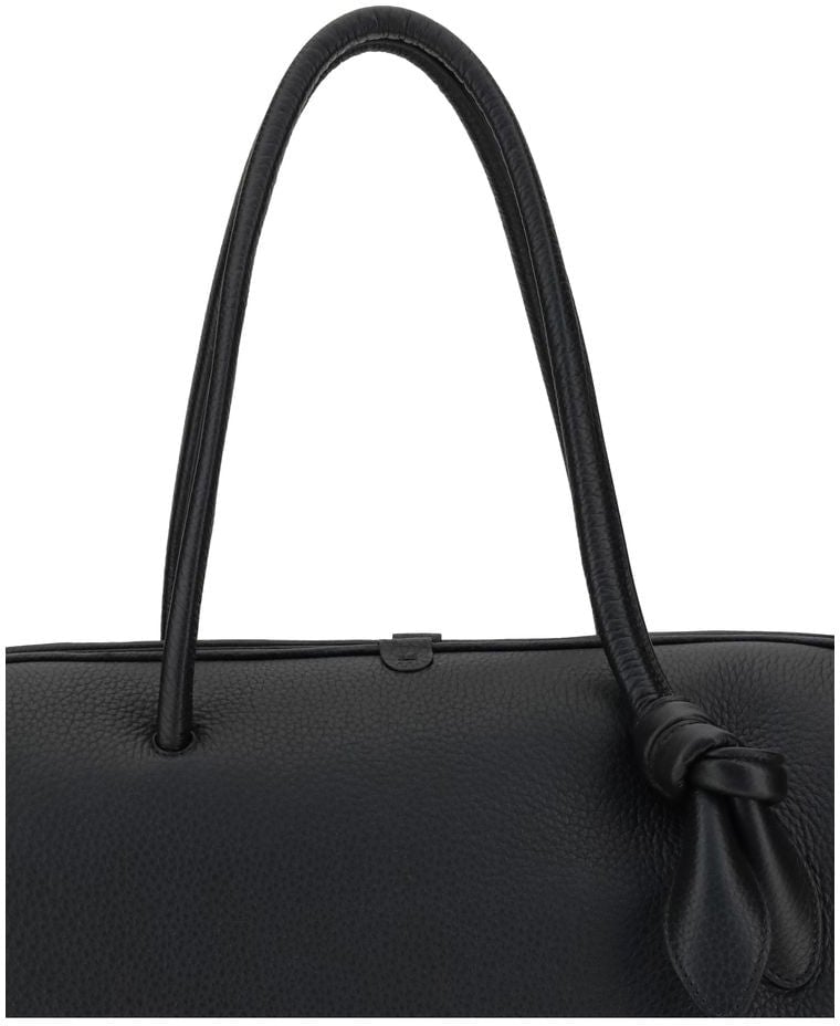Jacquemus Jacquemus Black Calf Leather Bos Taurus Handbag Zwart