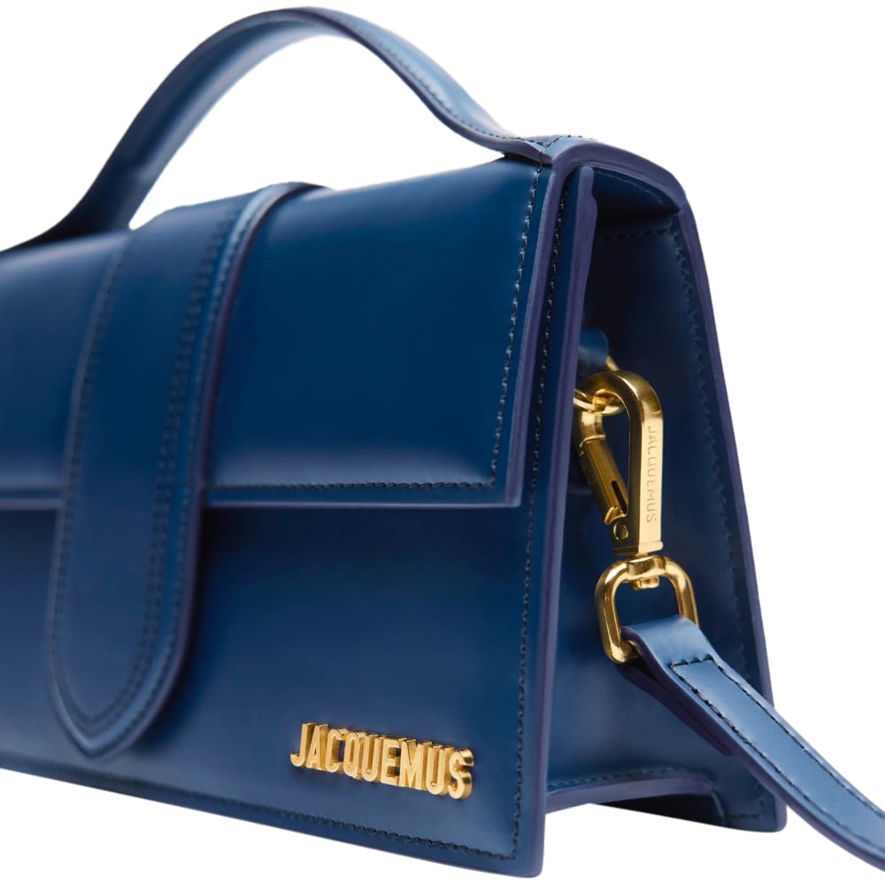 Jacquemus Jacquemus Dark NavyLeather Le Grand Bambino Handbag Blauw