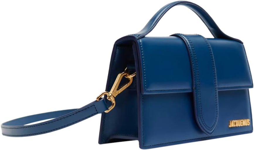 Jacquemus Jacquemus Dark NavyLeather Le Grand Bambino Handbag Blauw