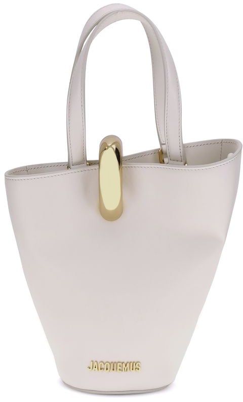 Jacquemus Jacquemus Beige Calf Leather Bos Taurus Shoulder Bag Beige