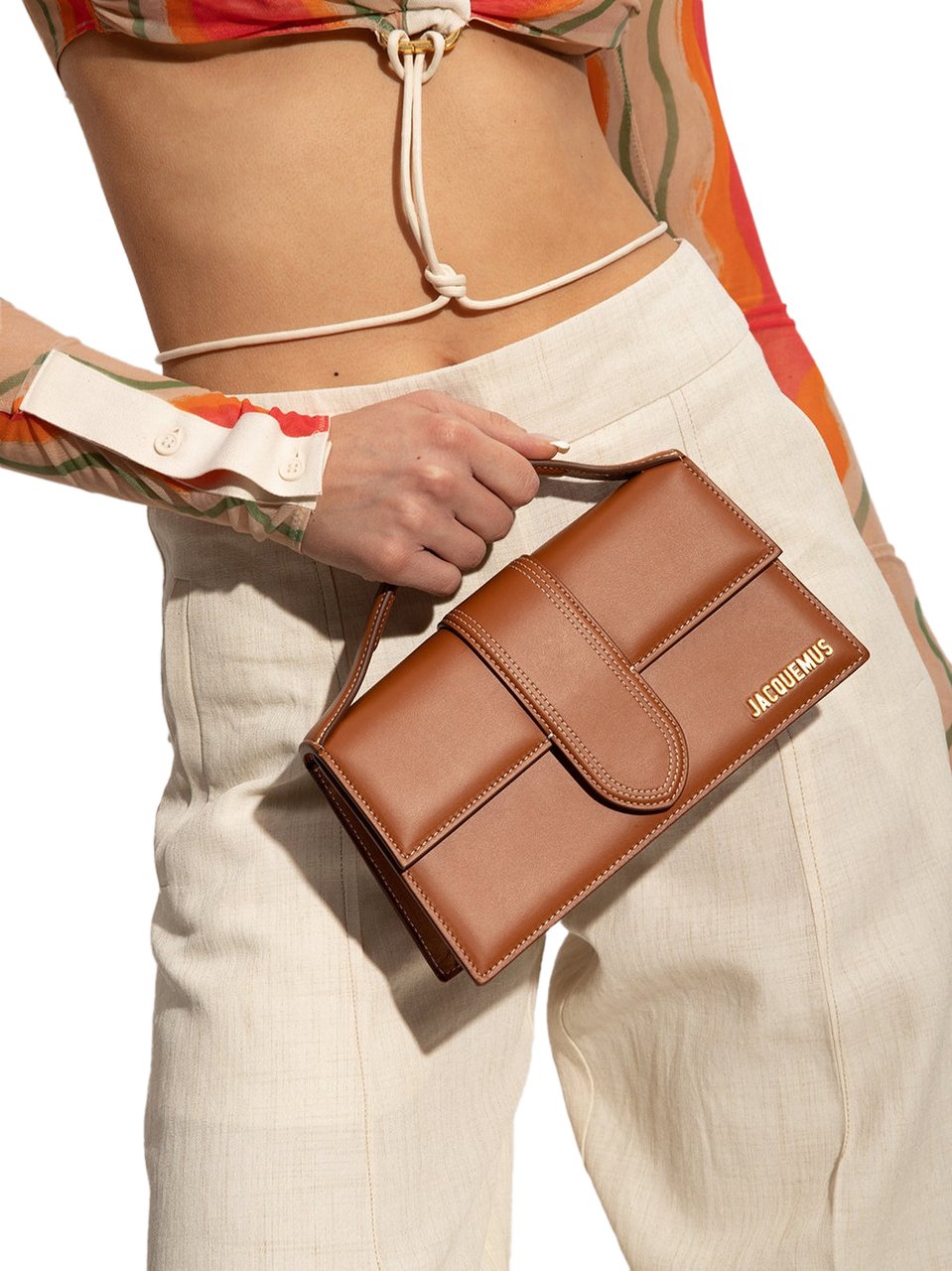 Jacquemus Jacquemus Light brown Leather Le Grand Bambino Handbag Bruin