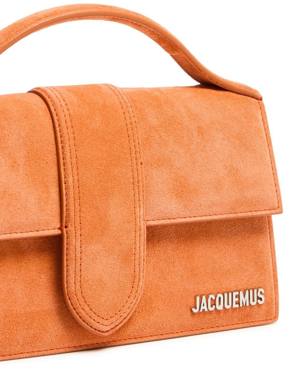Jacquemus Terracotta Leather Le Grand Bambino Handbag Oranje