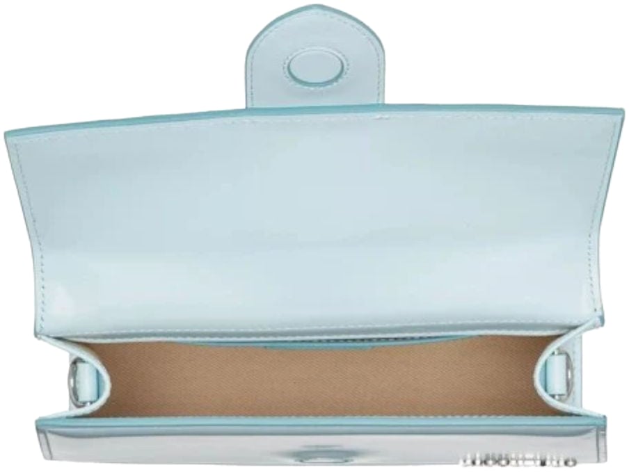 Jacquemus Jacquemus Pale blue Leather Le Grand Bambino Handbag Blauw