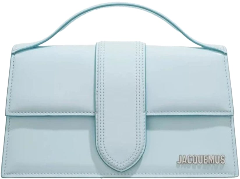 Jacquemus Jacquemus Pale blue Leather Le Grand Bambino Handbag Blauw