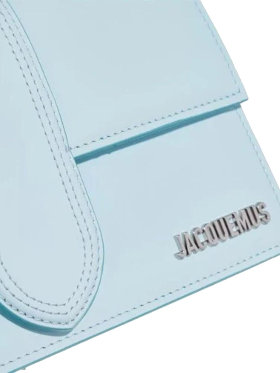 Jacquemus Jacquemus Pale blue Leather Le Grand Bambino Handbag Blauw