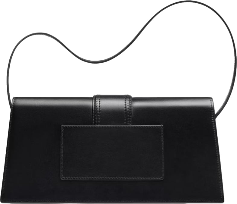 Jacquemus Black leather Le Bambino Long bag Zwart