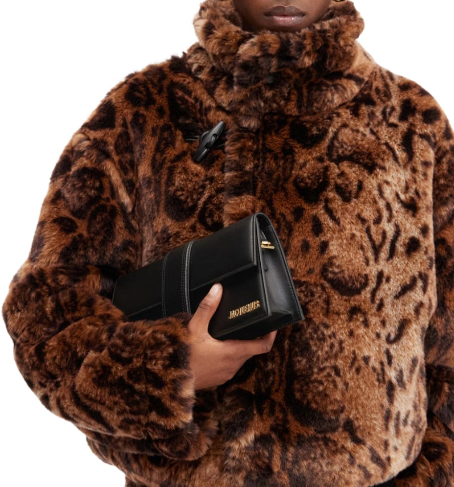 Jacquemus Jacquemus Black  leather Le Bambino Long bag Zwart