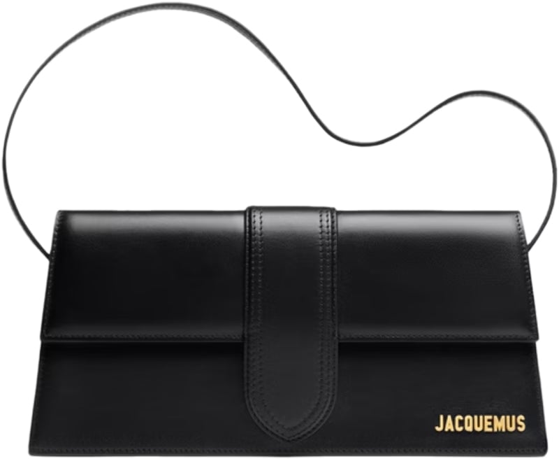 Jacquemus Jacquemus Black  leather Le Bambino Long bag Zwart