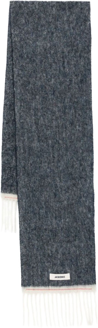 Jacquemus Scarfs Navy / White Navy
