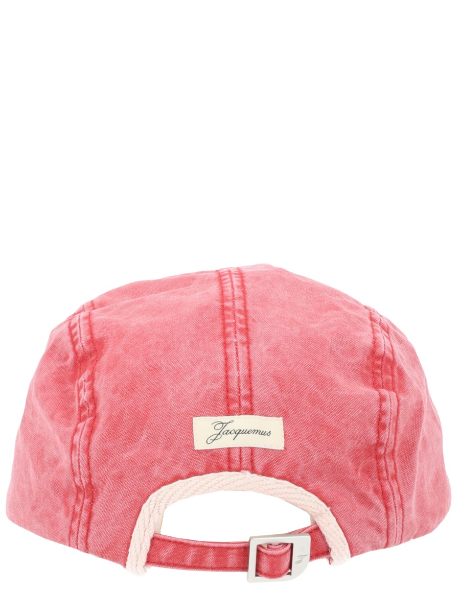 Jacquemus La Casquette Gardian Washed Cap Maroon