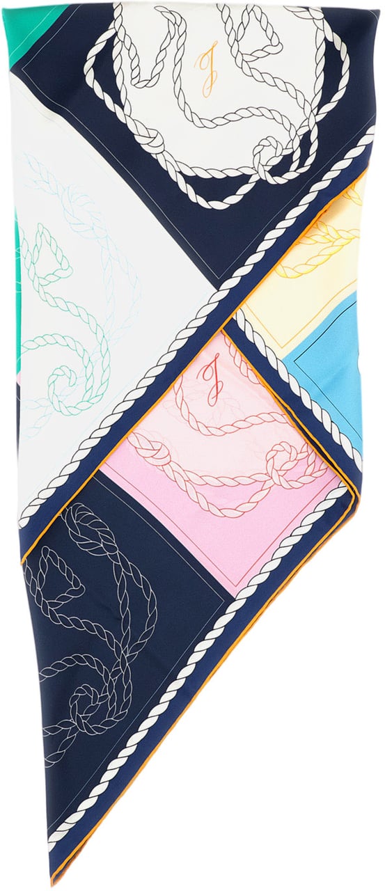 Jacquemus Le Grand Foulard Hippocampe Blauw