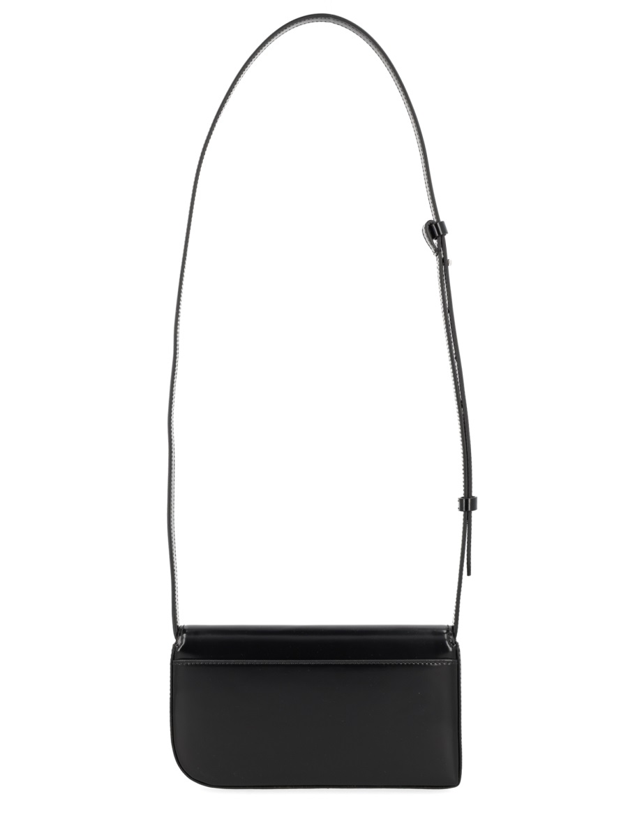 Jacquemus Neutrals Curve Compact Structured Shoulder Bag Zwart
