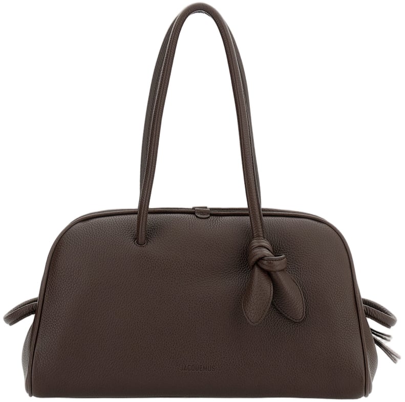 Jacquemus Dark Brown Grained Texture Handbag Bruin