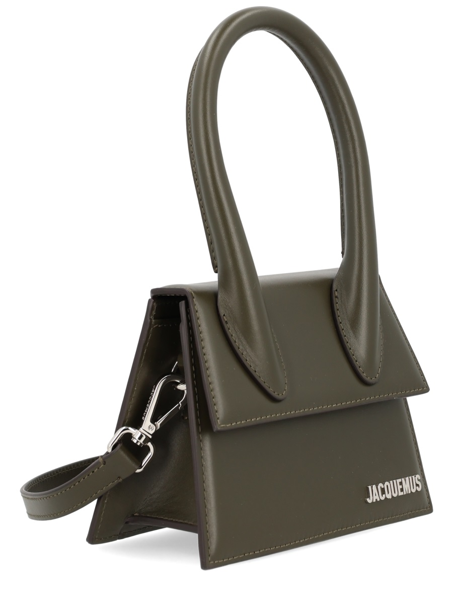 Jacquemus The Chiquito Structured Leather Handbag Grijs