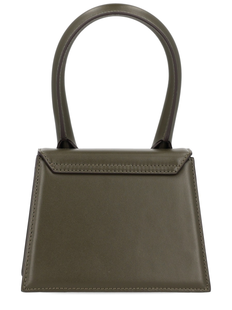 Jacquemus The Chiquito Structured Leather Handbag Grijs
