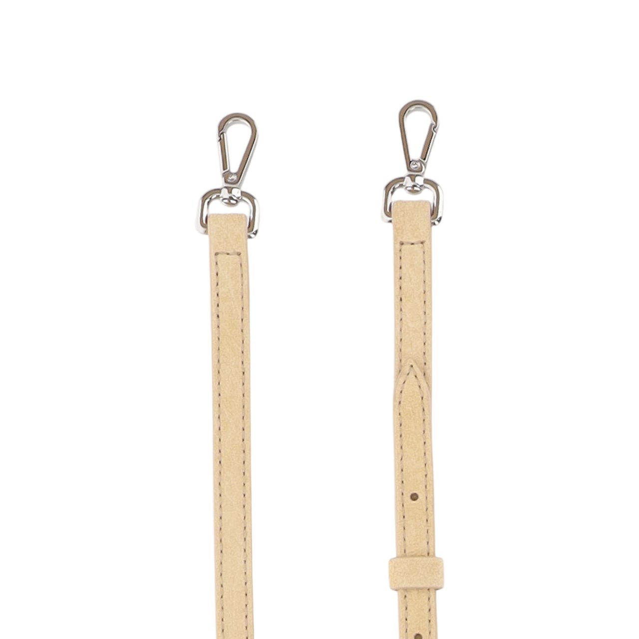 Jacquemus Compact Rectangular Suede Bag With Adjustable Strap And Gold Hardware Neutraal