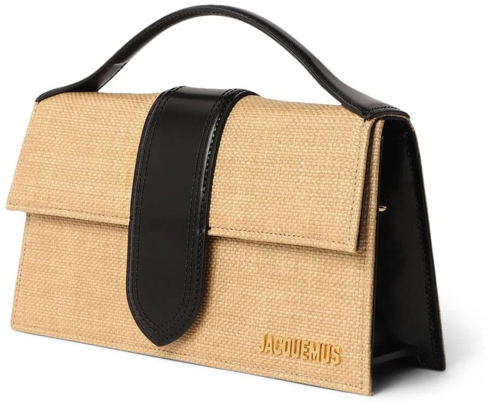 Jacquemus Jacquemus Le Grand Bambino Raffia Bag Beige