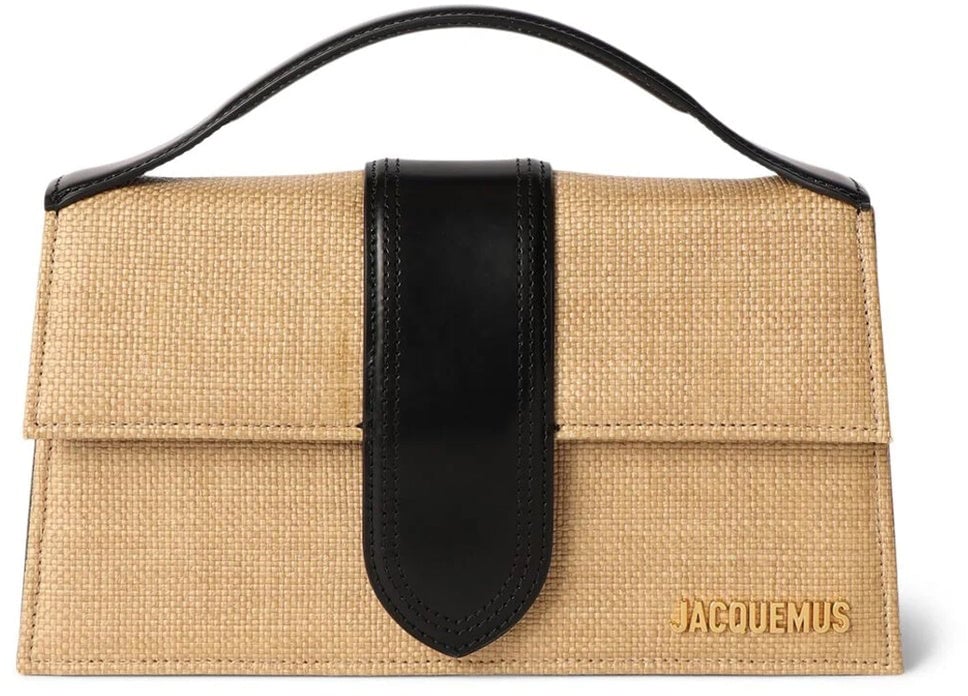 Jacquemus Jacquemus Le Grand Bambino Raffia Bag Bruin