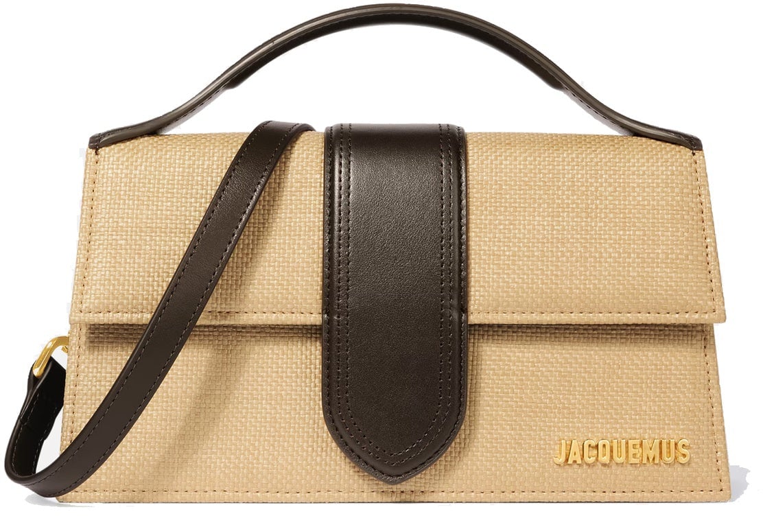 Jacquemus Jacquemus Le Grand Bambino Raffia Bag Bruin