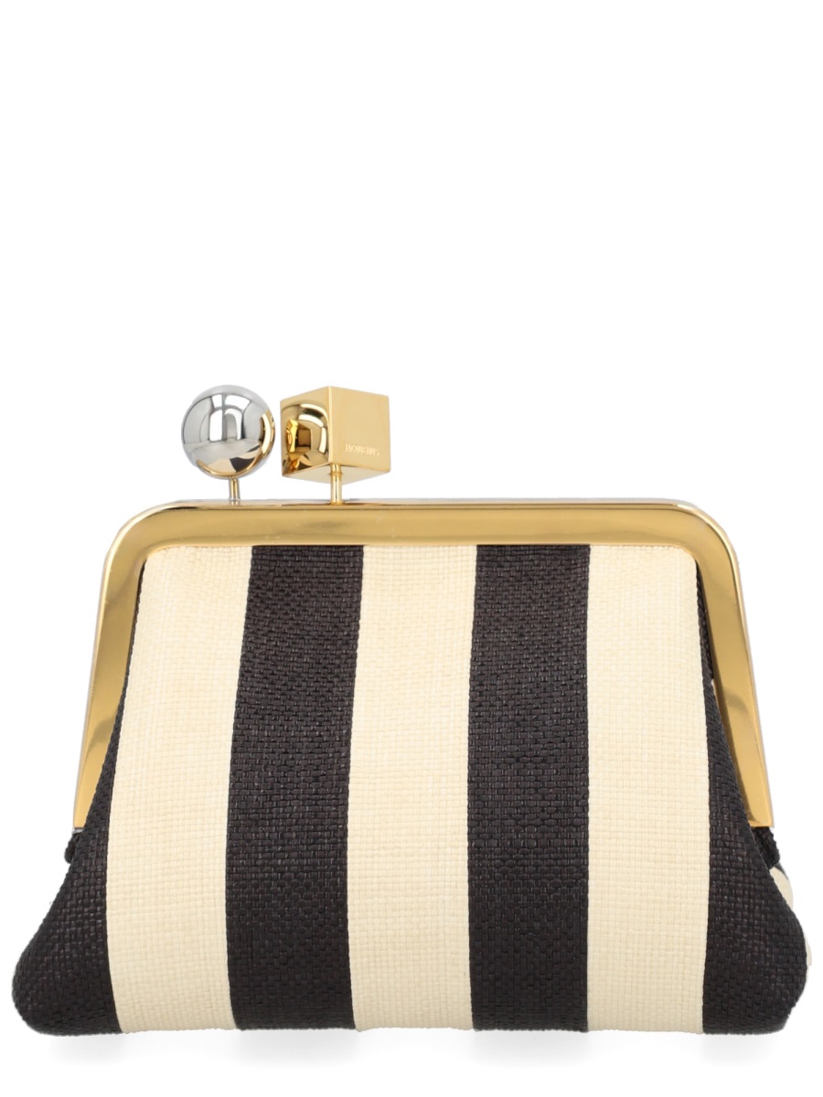 Jacquemus Le Berlingot Polyamide Metallic Frame Clutch Neutraal
