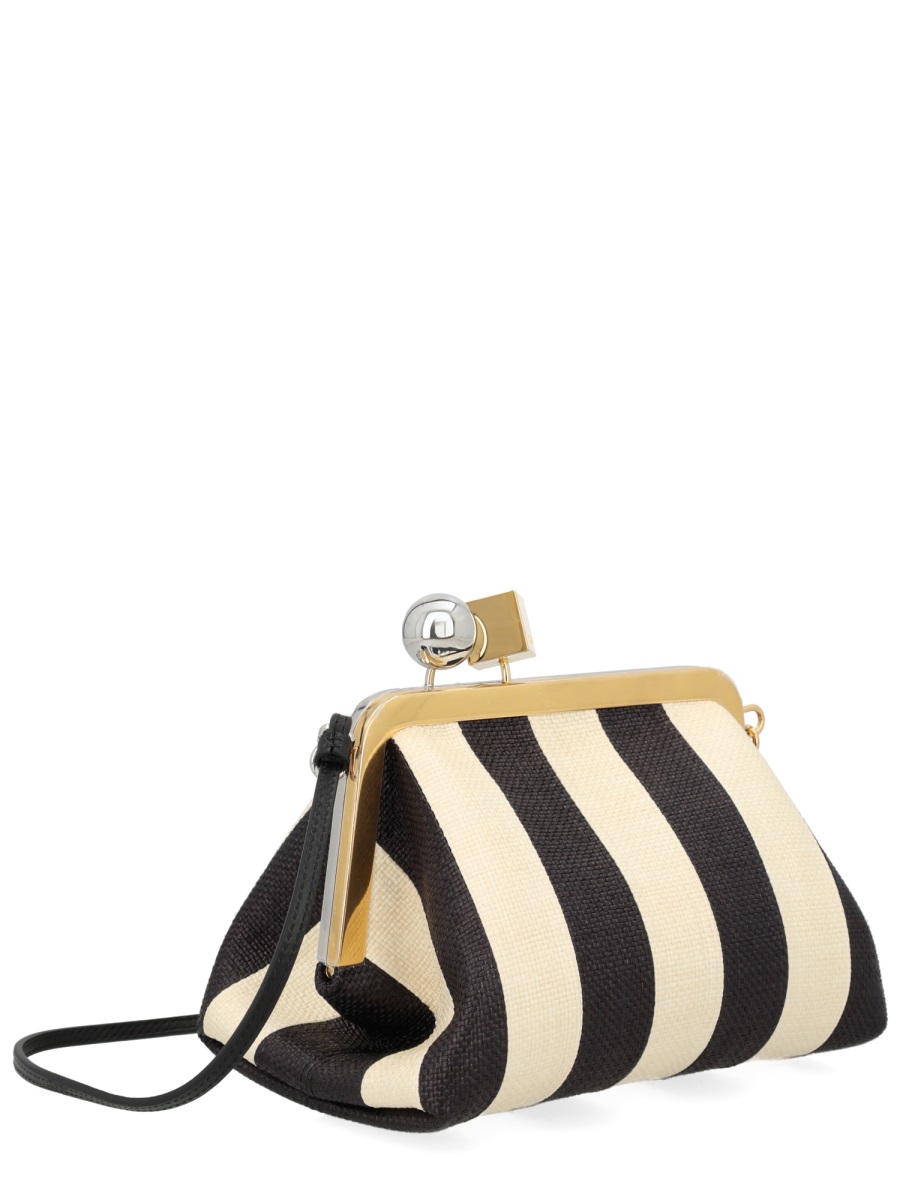 Jacquemus Le Berlingot Polyamide Metallic Frame Clutch Neutraal