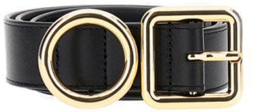 Jacquemus Black La Ceinture Regalo Leather Belt Zwart