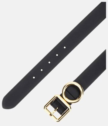 Jacquemus Black La Ceinture Regalo Leather Belt Zwart