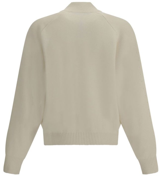Jacquemus Heavyweight Knit Cardigan Wit