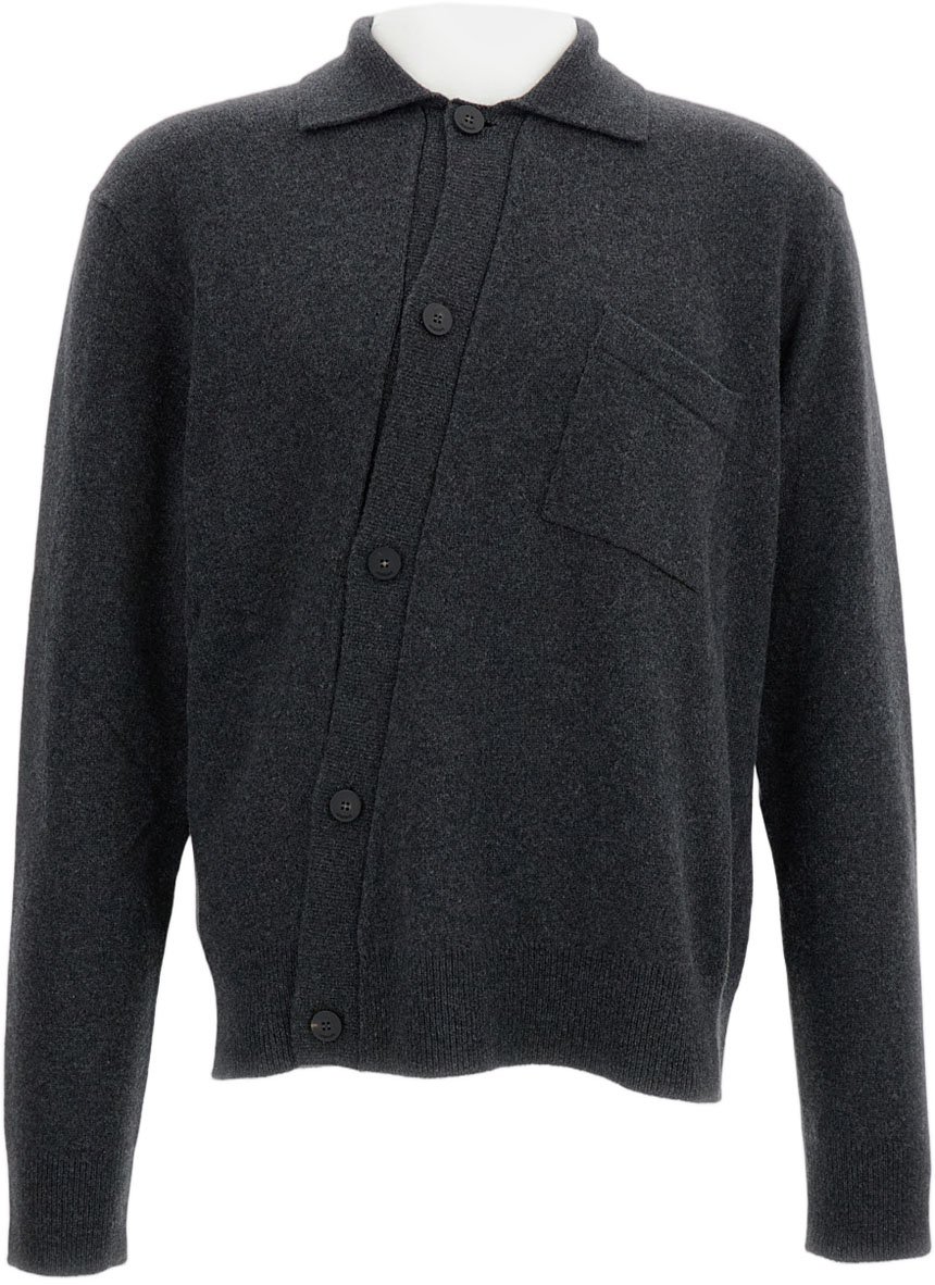 Jacquemus Wool-Cashmere Blend Sweater Zwart