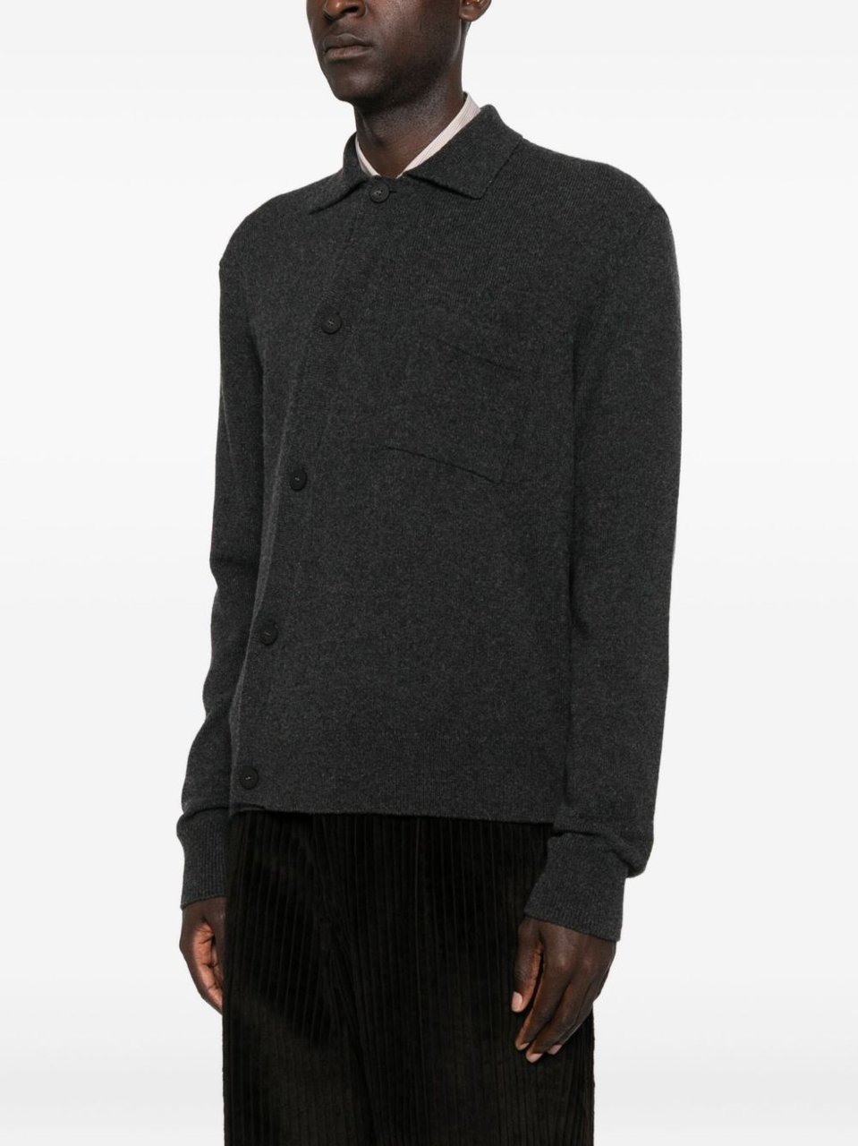 Jacquemus Wool-Cashmere Blend Sweater Zwart