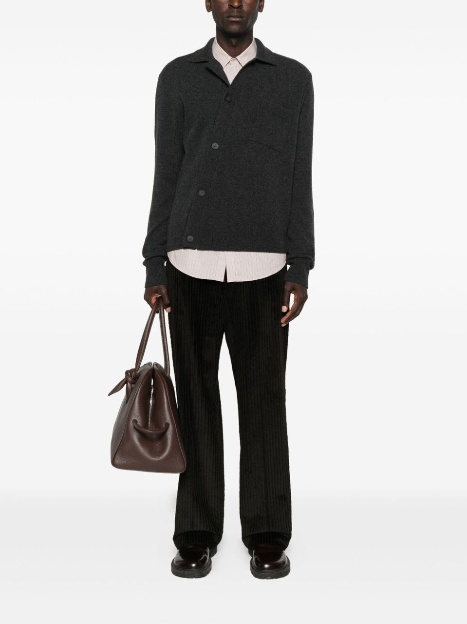 Jacquemus Wool-Cashmere Blend Sweater Zwart