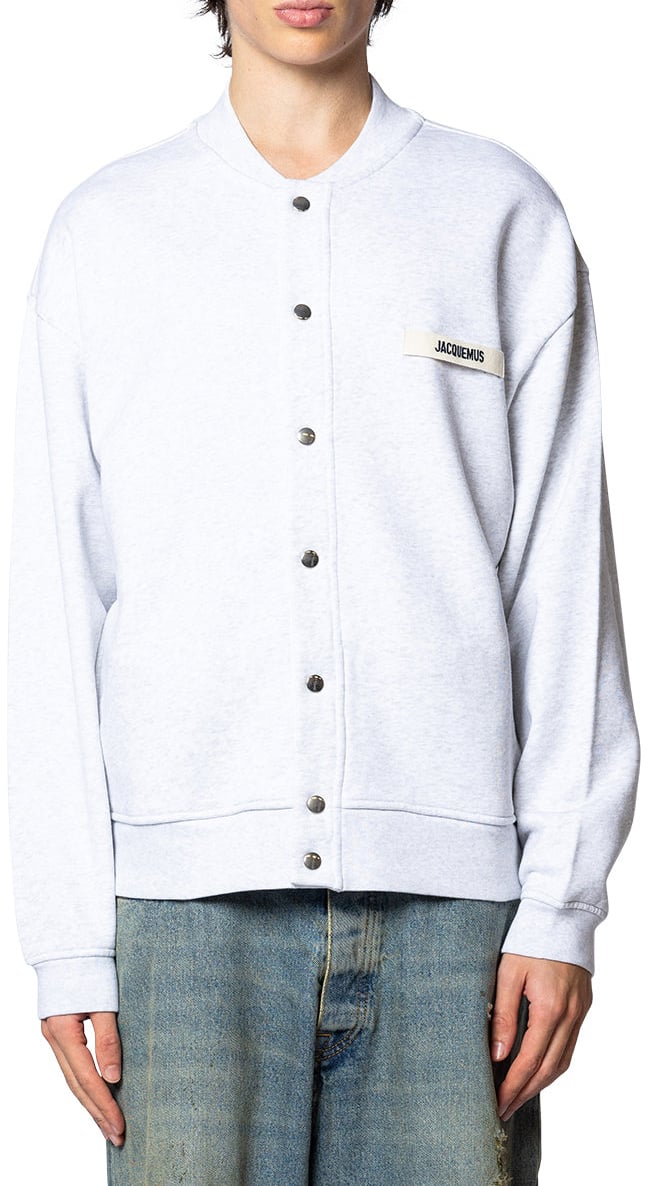 Jacquemus LE CARDIGAN GROS GRAIN GREY Grijs