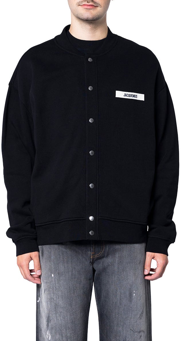 Jacquemus LE CARDIGAN GROS GRAIN BLACK Zwart