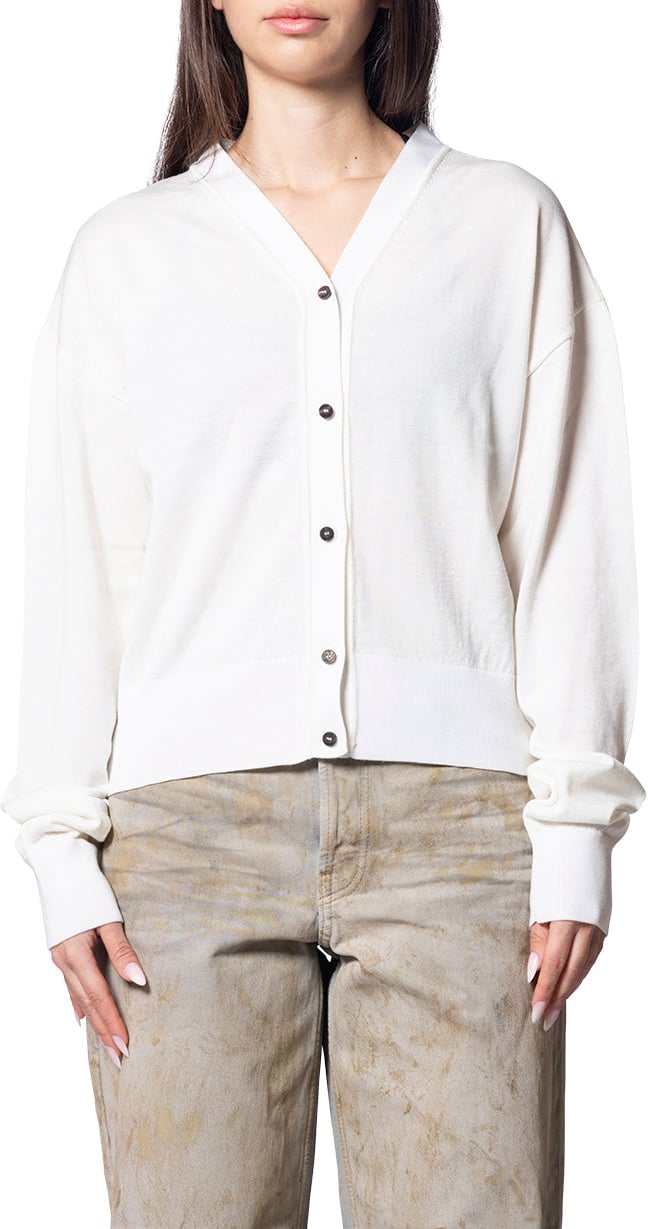 Jacquemus LE CARDIGAN BRODE OFF-WHITE Wit