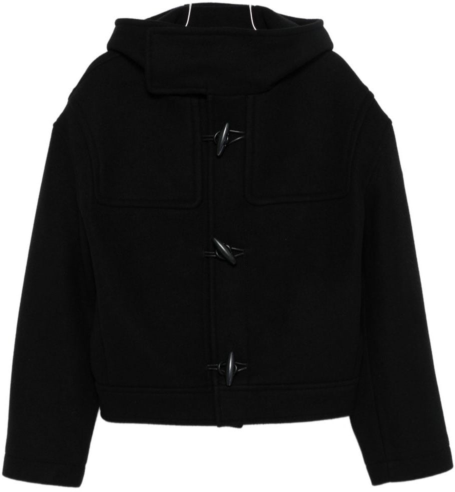 Jacquemus Coats Black Zwart