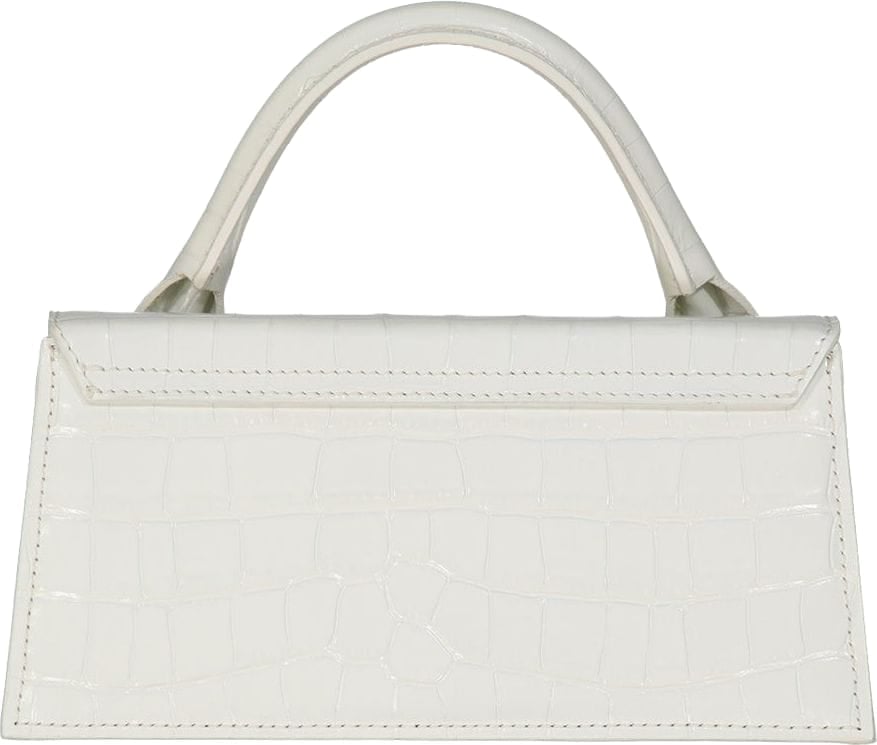 Jacquemus Jacquemus Le Chiquito Long Croc Leather Bag Wit