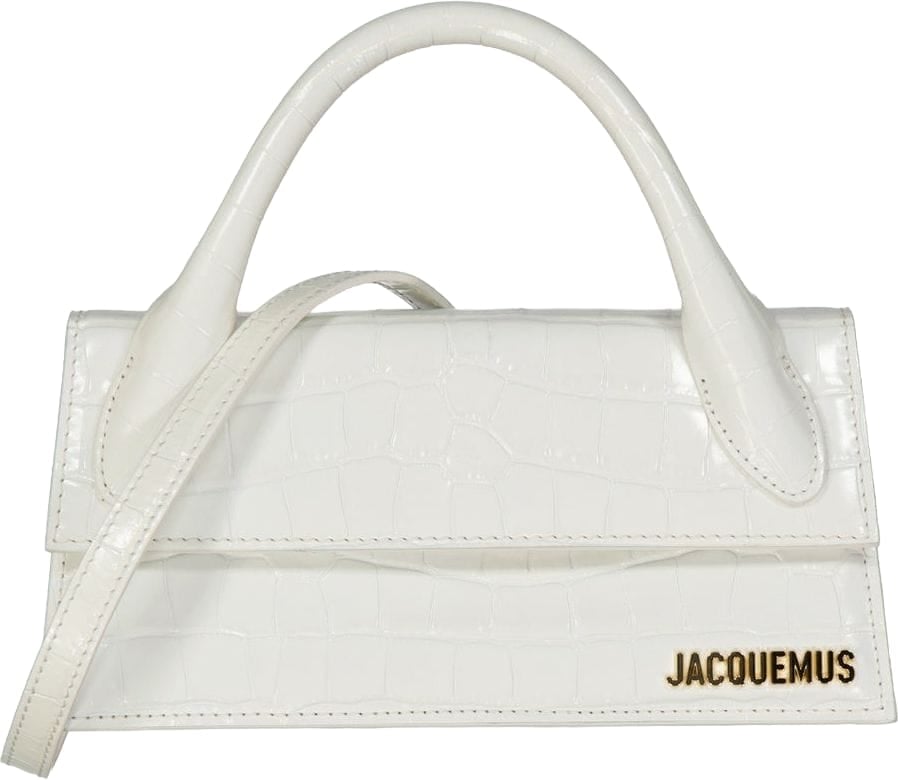 Jacquemus Jacquemus Le Chiquito Long Croc Leather Bag Wit