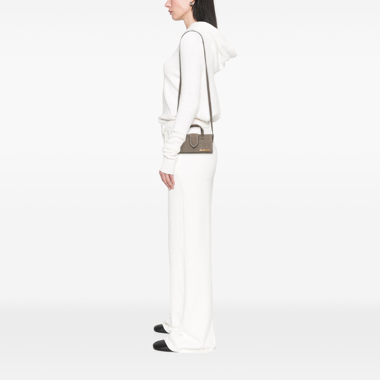 Jacquemus Suede Le Porte Lunettes Bag Bruin