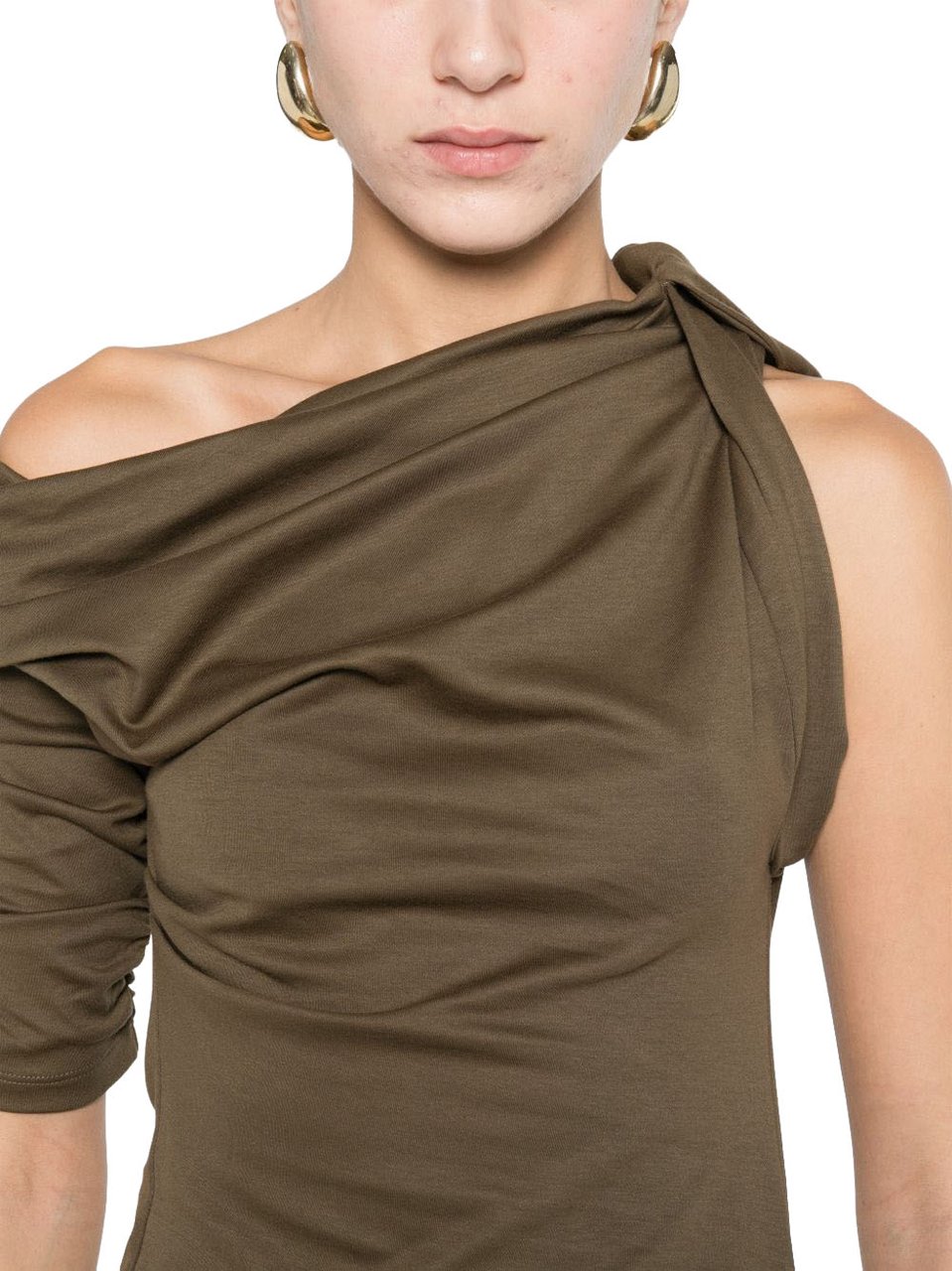 Jacquemus Dresses Dark Khaki Donkergroen