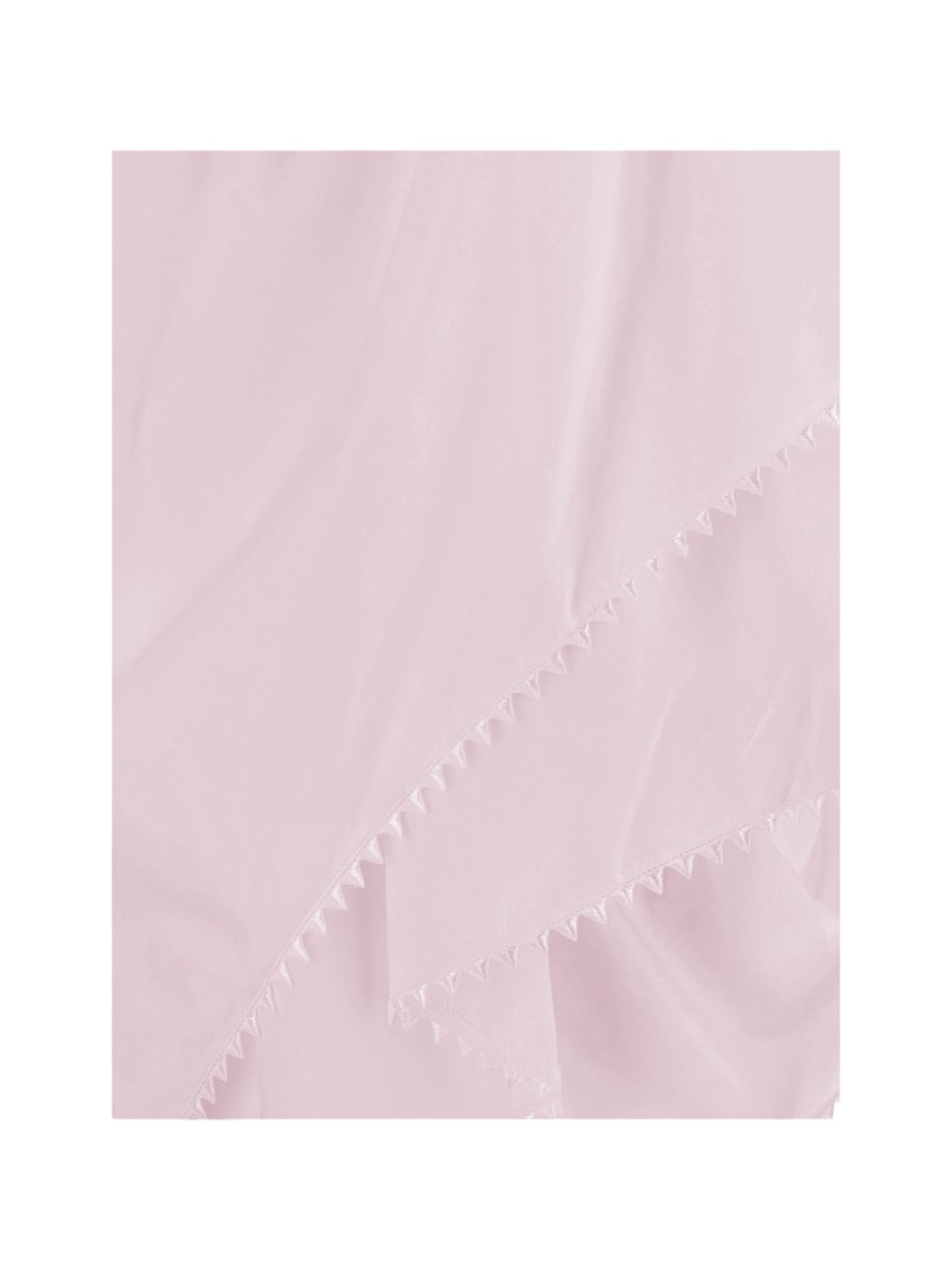 Jacquemus Asymmetrical Layered Cotton Dress with Mandarin Collar Neutraal
