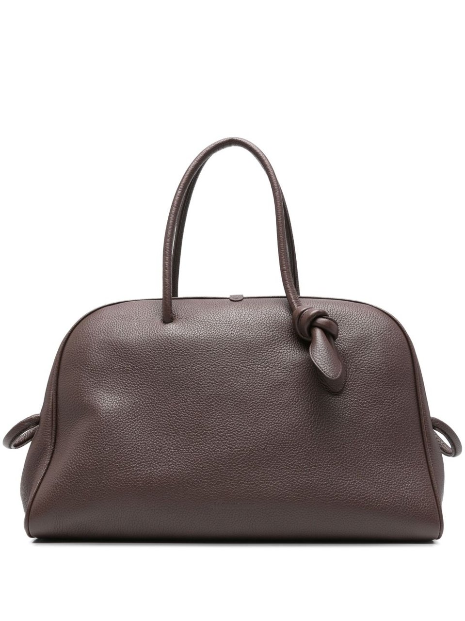 Jacquemus Large Structured Bag with Pebbled Texture Bruin
