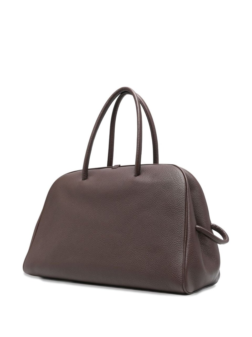 Jacquemus Large Structured Bag with Pebbled Texture Bruin