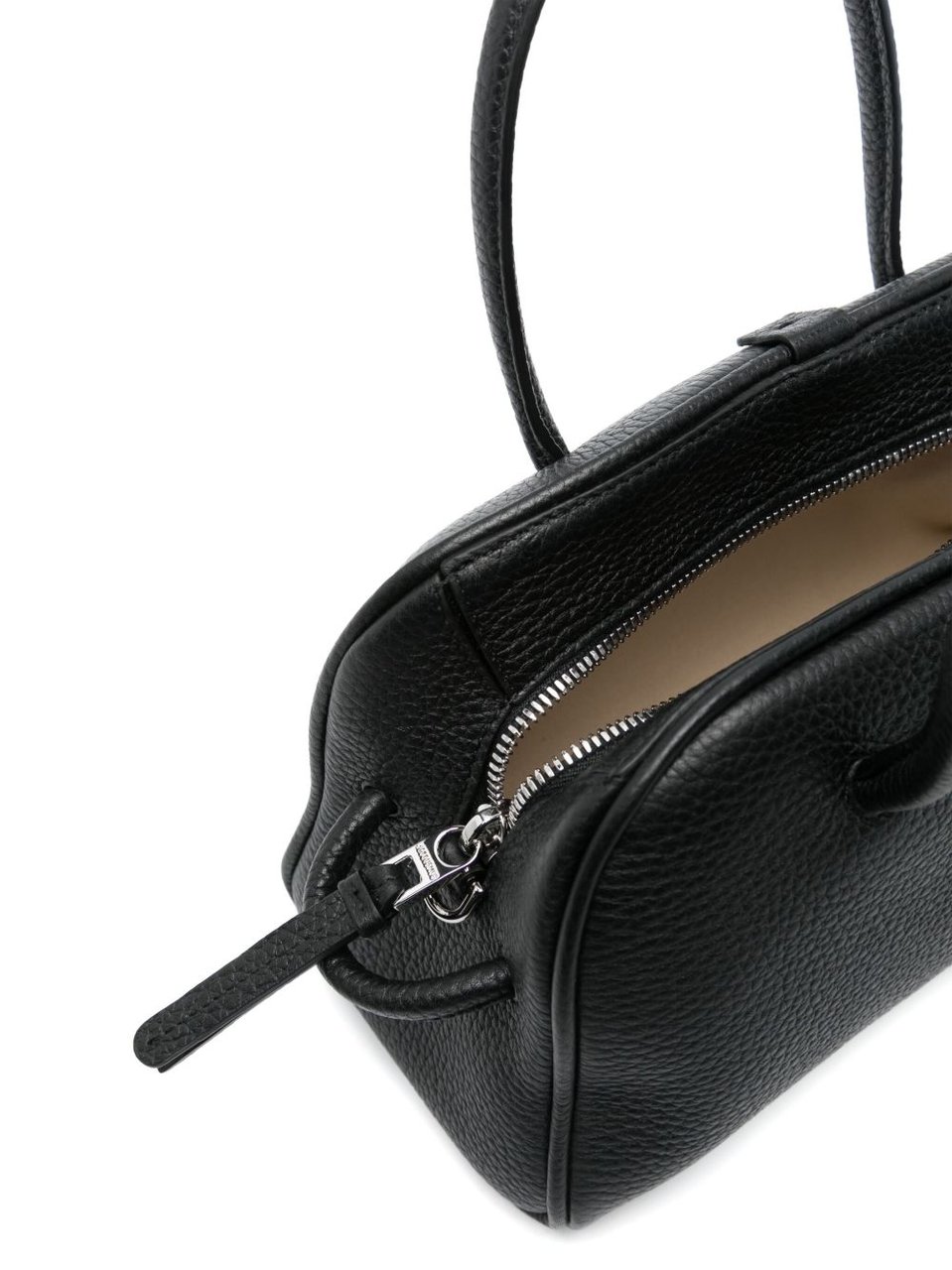 Jacquemus Sleek Black Silk and Nylon Bag with Elongated Silhouette Zwart