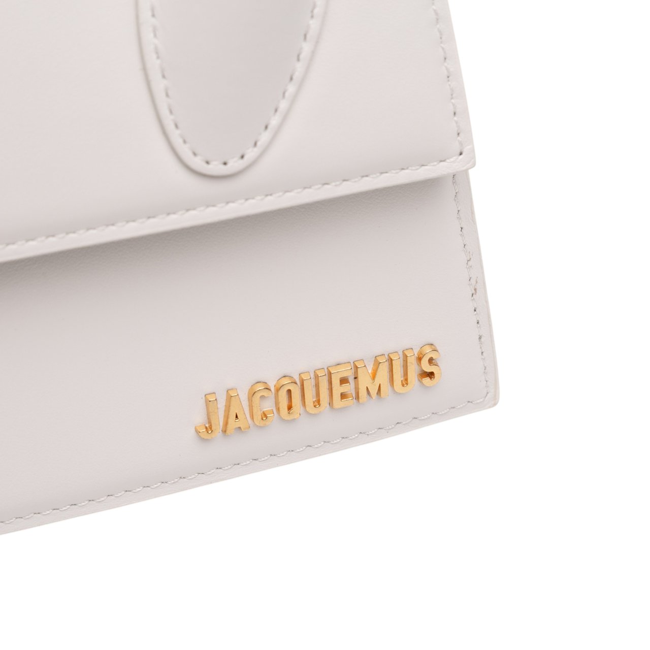 Jacquemus Leather Le Chiquito Moyen Wit