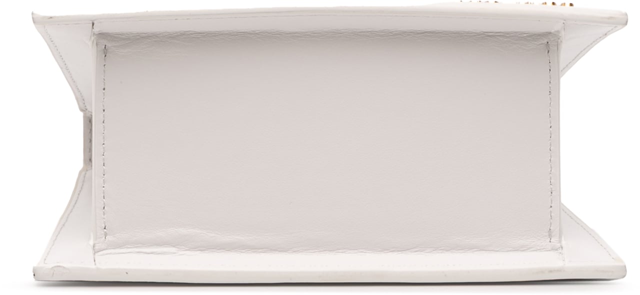 Jacquemus Leather Le Chiquito Moyen Wit