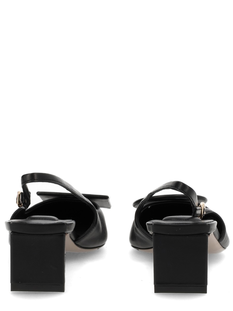 Jacquemus Les Slingbacks Duelo Lamb Leather Pumps Zwart